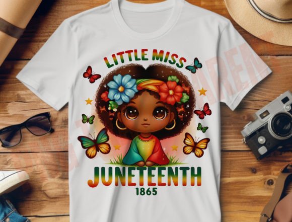 Celebrating Freedom and Heritage with Little Miss Juneteenth 1865 African PNG Designs