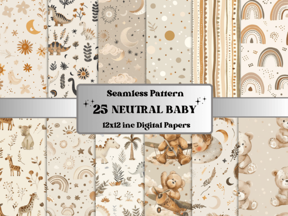 Creating Serene Spaces with Seamless Neutral Newborn Pattern Paper