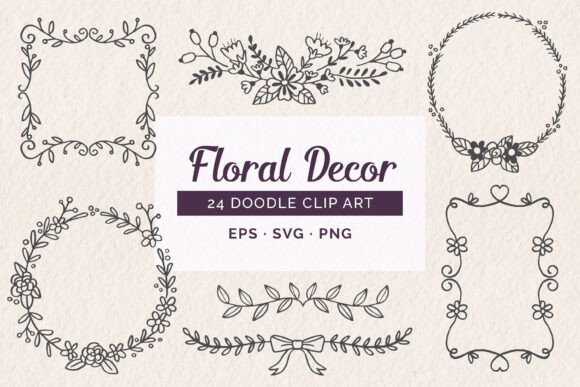 Doodle Floral Decorative Collection: Creative Uses