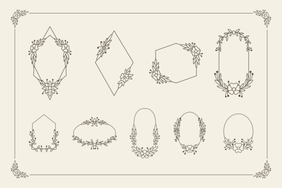 Elevate Designs with Floral Frames