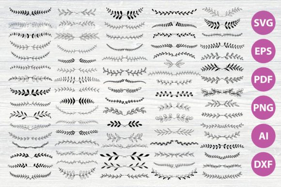 Elevating Design Projects with Greenery Frame Vines Divider SVG Assets