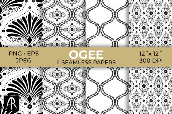 Elevating Interiors with Monochrome Damask Geometric Patterns