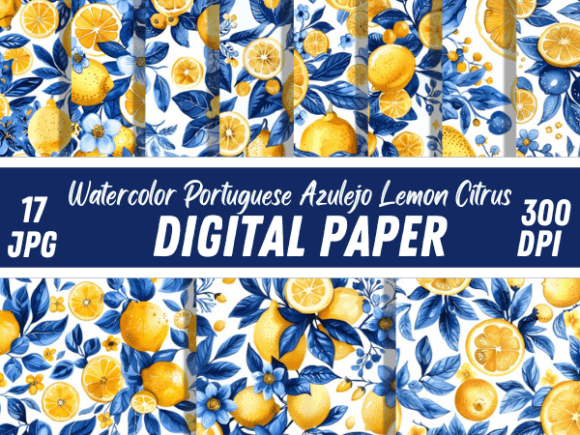 Embracing the Summer Portuguese Azulejo Lemon Pattern in Modern Design