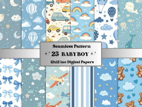 Evaluating Seamless Baby Boy Pattern Paper for Creative Projects