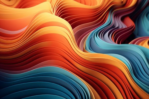 Evaluating the Impact of Abstract Psychedelic 3d Shape Backgrounds in Modern Design