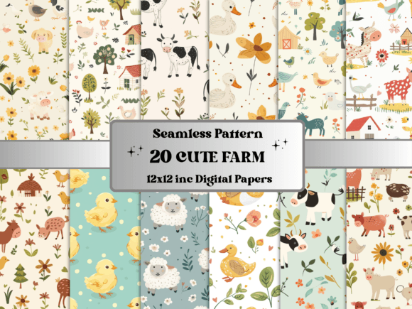 Evaluating the Utility of Seamless Cute Farm Baby Pattern Paper for Creative Projects