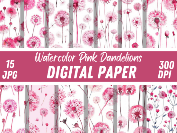 Evaluating the Watercolor Pink Dandelion Paper Pattern for Creative Projects