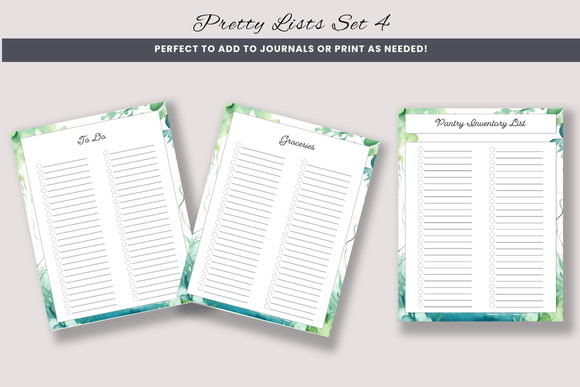 Maximizing Productivity and Style with Decorative Lists Set 4