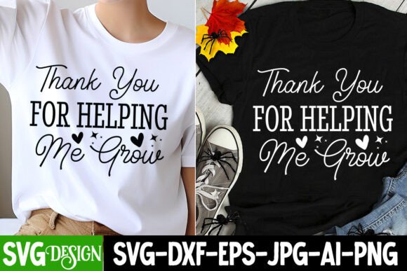 Strategic Gratitude: Leveraging the Thank You for Helping Me Grow SVG for Brand Connection