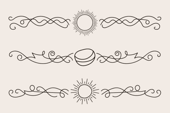 Strategic Visual Separation: Leveraging Fancy Lines Summer Flourish Dividers for Brand Clarity