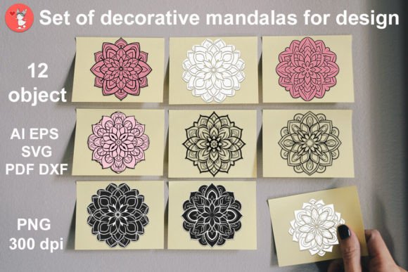 Unlock Creative Potential with a Versatile Set of Decorative Mandalas for Design