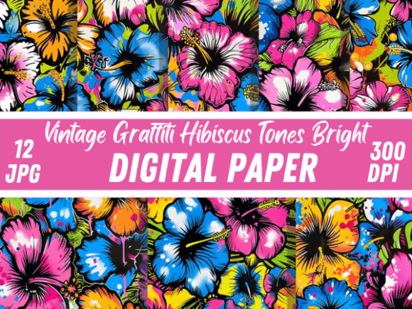 Unlock Creativity with Graffiti Hibiscus Patterns