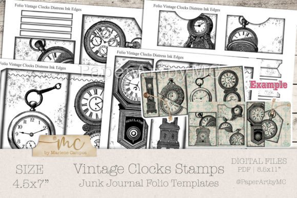 Unlocking Creativity: A Complete Guide to Printable Junk Journal Folios and Clock Embellishments