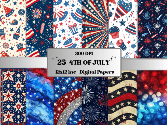 Unlocking Creativity with 4th of July Patriotic Digital Paper for Your Summer Projects