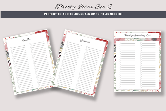 Unlocking Productivity with Decorative Lists Set 2