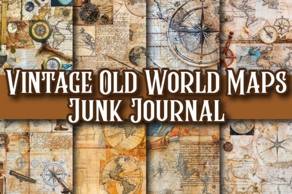 Vintage Old World Maps Junk Journal Guide